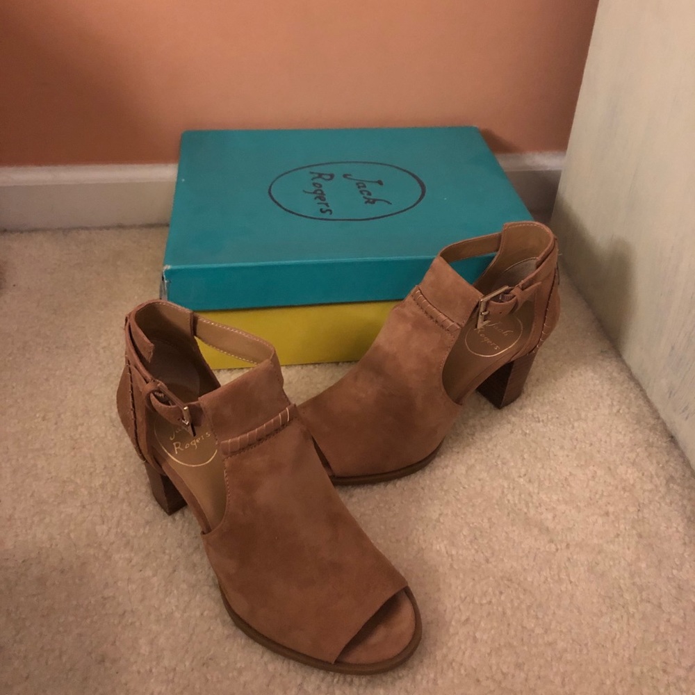 Jack Rogers Open-Toe Booties